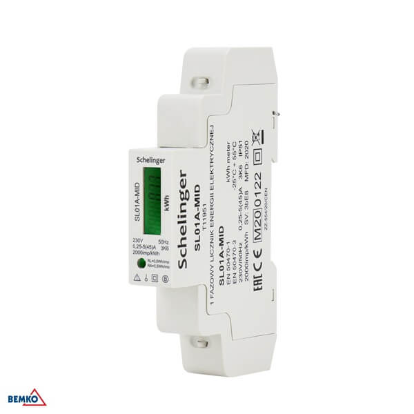 ELEKTRIČNO BROJILO 1 FAZNO 45A DIGITALNO MID