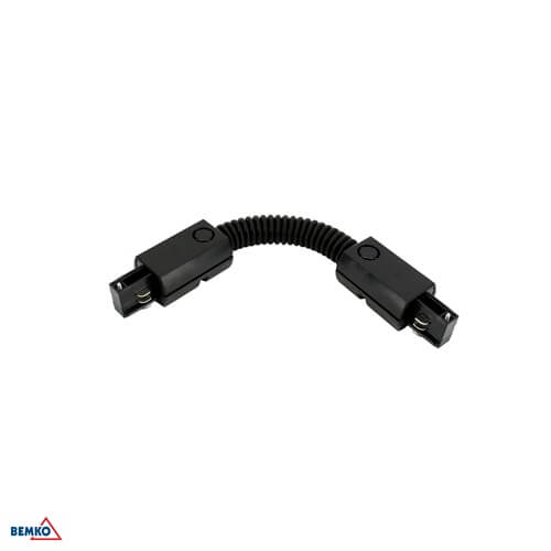 KONEKTOR FLEKSIBILNI ŠINSKE RASVJETE 3-F CRNO BEMKO