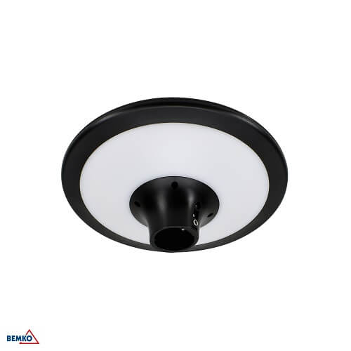 LED SVJETILJKA STUPNA OKRUGLA SOLARNA 20W IP65 CCT 2200lm CRNA SOLUM