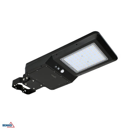 LED SVJETILJKA ULIČNA/ZIDNA SOLARNA 40W IP65 SENZOR CCT 6000lm CRNA SOLGER