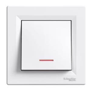 ASFORA SKLOPKA 1P 10A SA LOKATOROM BIJELA